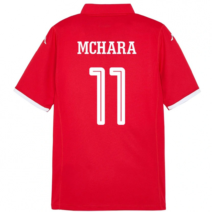 Danxen Dames Tunesië Imen Mchara #11 Rood Thuisshirt Thuistenue 24-26 T-Shirt