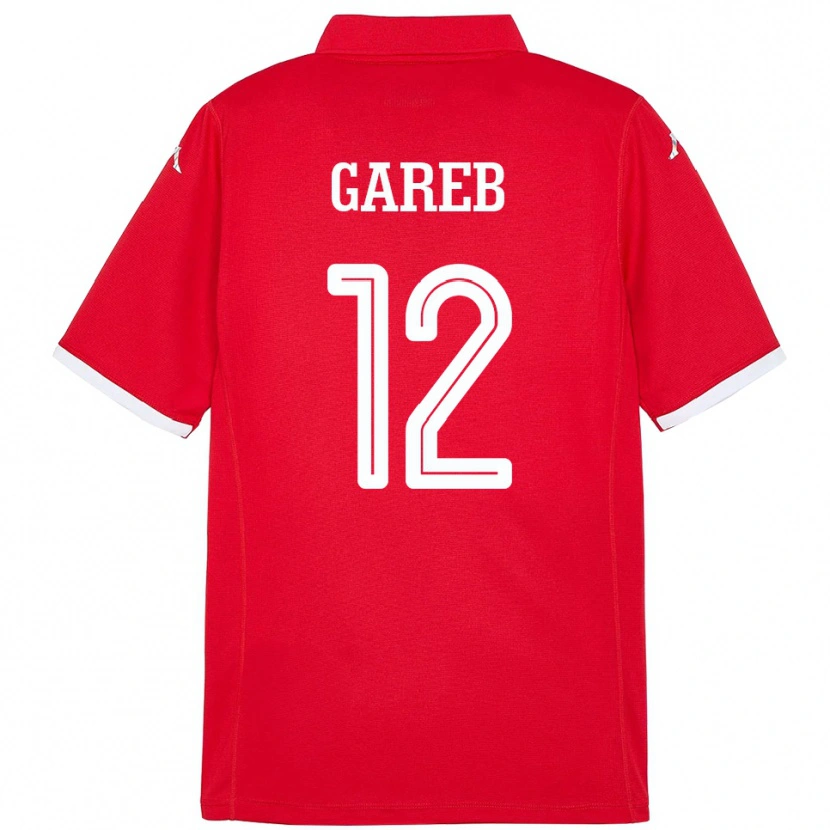 Danxen Dames Tunesië Adem Gareb #12 Rood Thuisshirt Thuistenue 24-26 T-Shirt