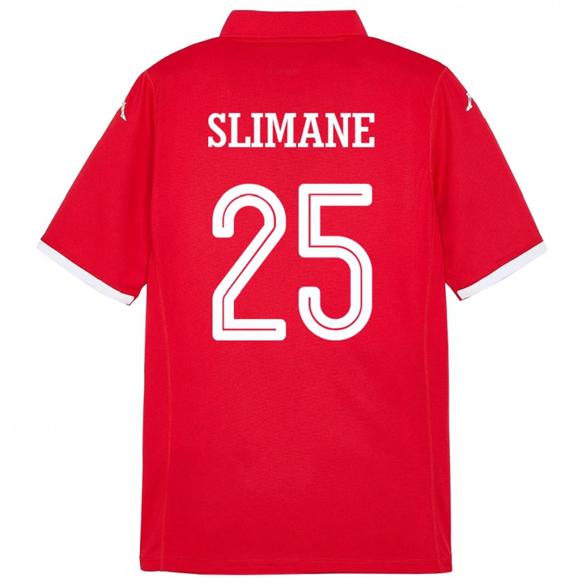 Danxen Dames Tunesië Anis Ben Slimane #25 Rood Thuisshirt Thuistenue 24-26 T-Shirt
