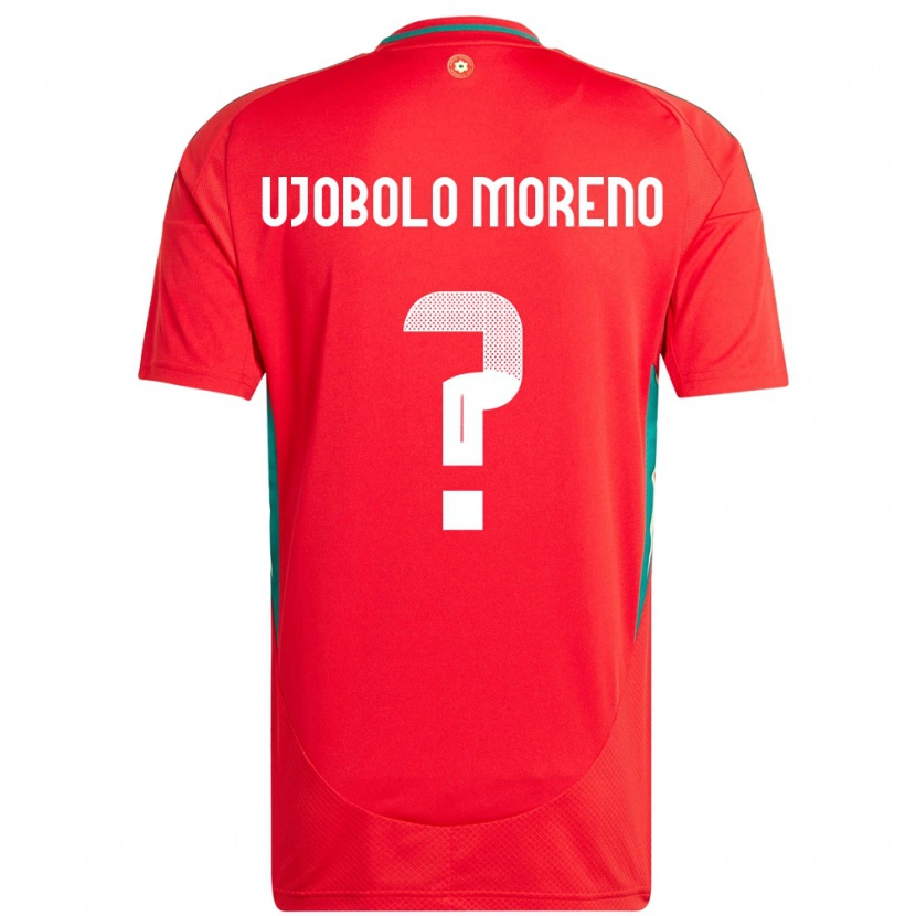 Danxen Dames Wales Sergeant Ujobolo Moreno #0 Rood Thuisshirt Thuistenue 24-26 T-Shirt