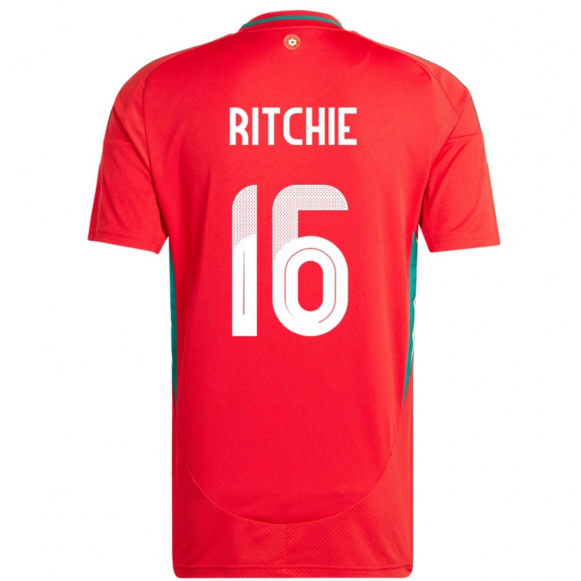 Danxen Dames Wales Amelia Ritchie #16 Rood Thuisshirt Thuistenue 24-26 T-Shirt