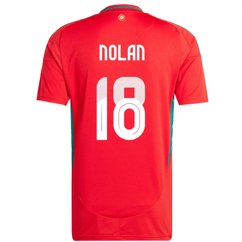 Danxen Dames Wales Kylie Nolan #18 Rood Thuisshirt Thuistenue 24-26 T-Shirt