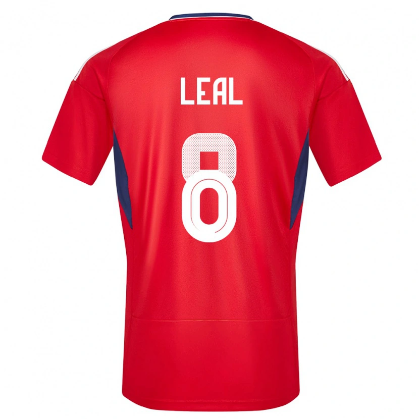 Danxen Dames Costa Rica Randall Leal #8 Rood Thuisshirt Thuistenue 24-26 T-Shirt