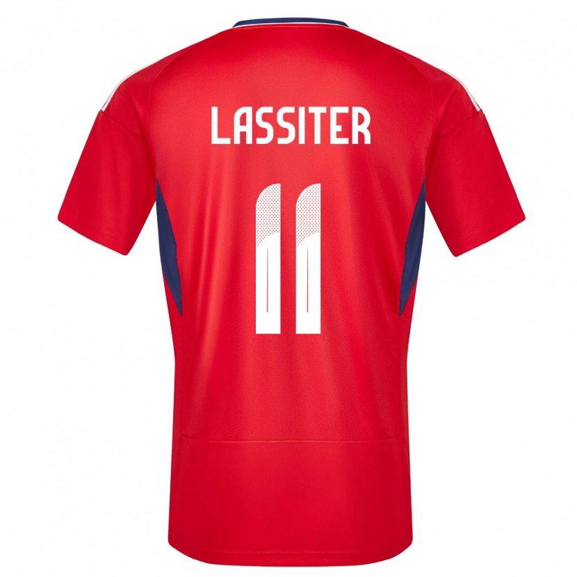 Danxen Dames Costa Rica Ariel Lassiter #11 Rood Thuisshirt Thuistenue 24-26 T-Shirt