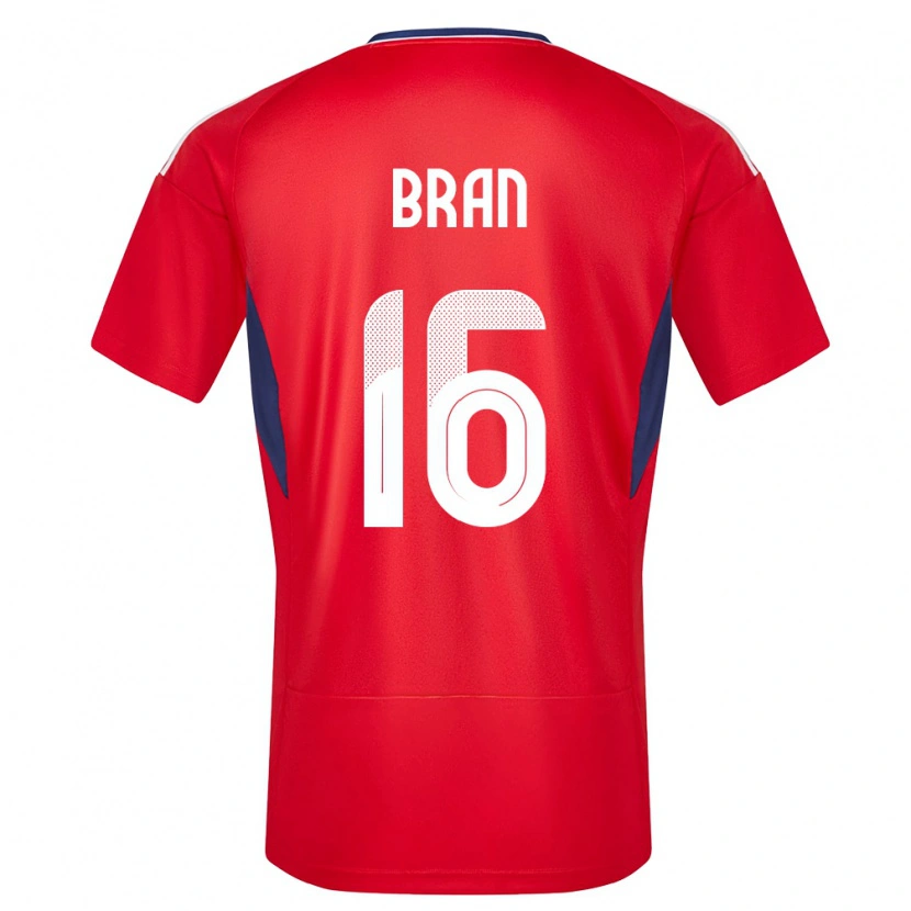 Danxen Dames Costa Rica Alejandro Bran #16 Rood Thuisshirt Thuistenue 24-26 T-Shirt