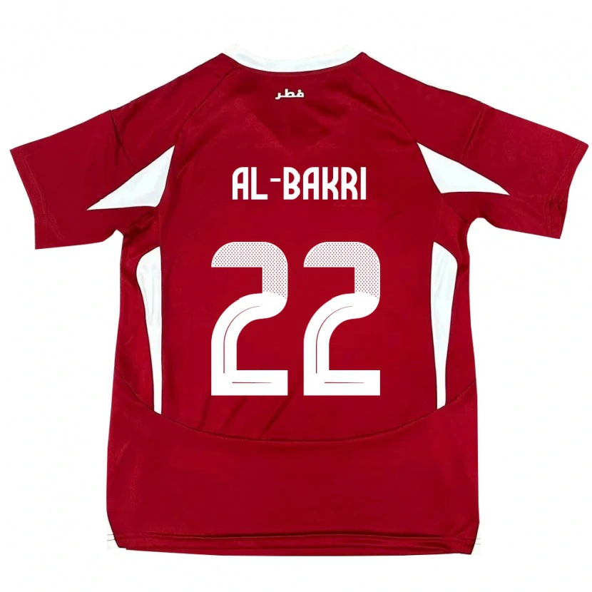 Danxen Dames Qatar Mohamed Al-Bakri #22 Rood Thuisshirt Thuistenue 24-26 T-Shirt