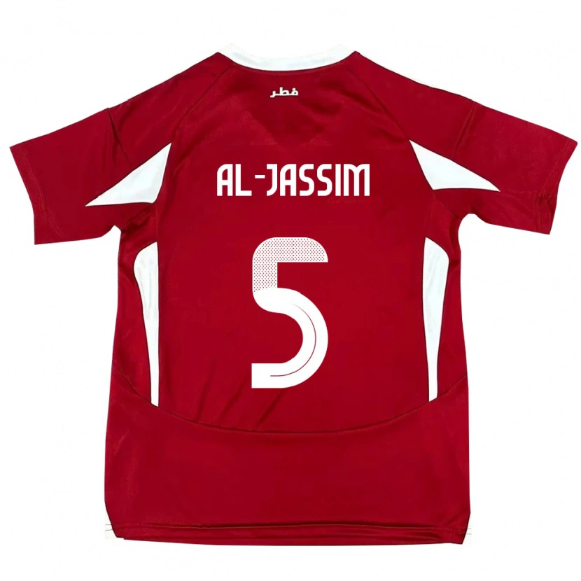 Danxen Dames Qatar Dana Al Jassim #5 Rood Thuisshirt Thuistenue 24-26 T-Shirt