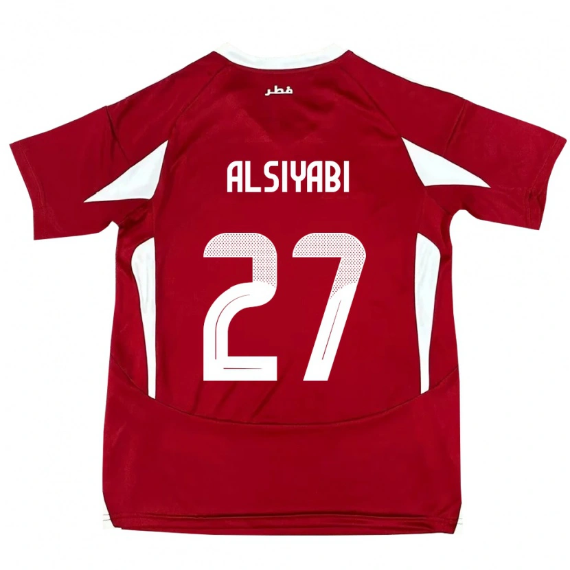 Danxen Dames Qatar Nasra Alsiyabi #27 Rood Thuisshirt Thuistenue 24-26 T-Shirt