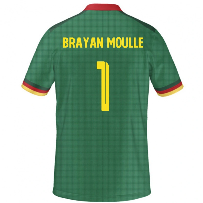 Danxen Dames Kameroen Jason Brayan Moulle #1 Groen Thuisshirt Thuistenue 24-26 T-Shirt