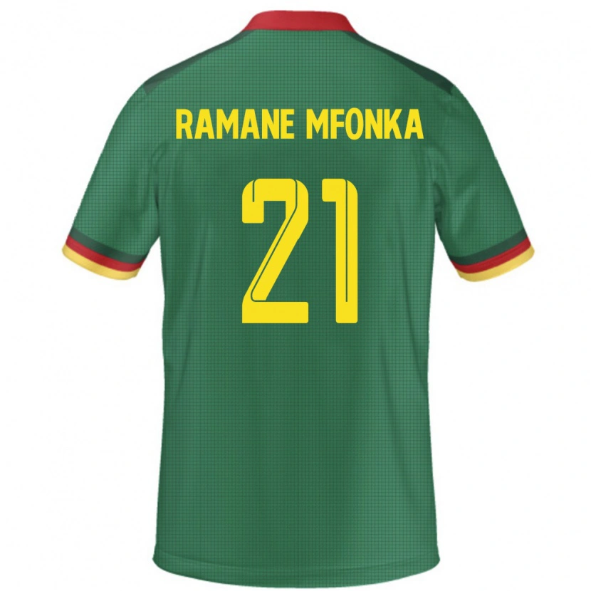 Danxen Dames Kameroen Abdel Ramane Mfonka #21 Groen Thuisshirt Thuistenue 24-26 T-Shirt