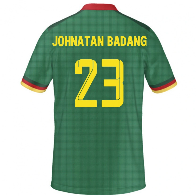 Danxen Dames Kameroen Cédric Johnatan Badang #23 Groen Thuisshirt Thuistenue 24-26 T-Shirt