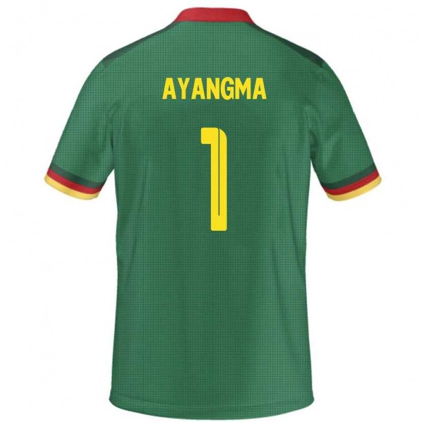 Danxen Dames Kameroen Pauline Ayangma #1 Groen Thuisshirt Thuistenue 24-26 T-Shirt