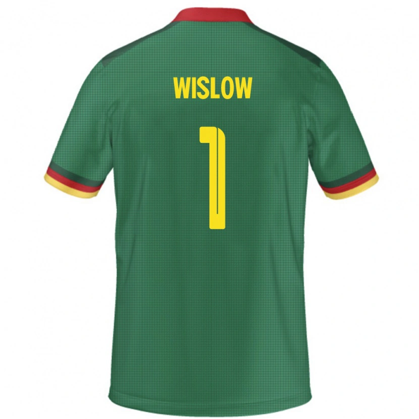 Danxen Dames Kameroen Hecube Wislow #1 Groen Thuisshirt Thuistenue 24-26 T-Shirt