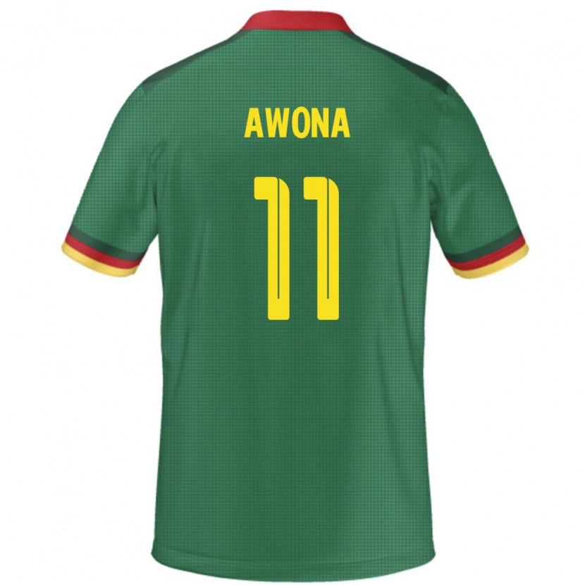 Danxen Dames Kameroen Aurelle Awona #11 Groen Thuisshirt Thuistenue 24-26 T-Shirt