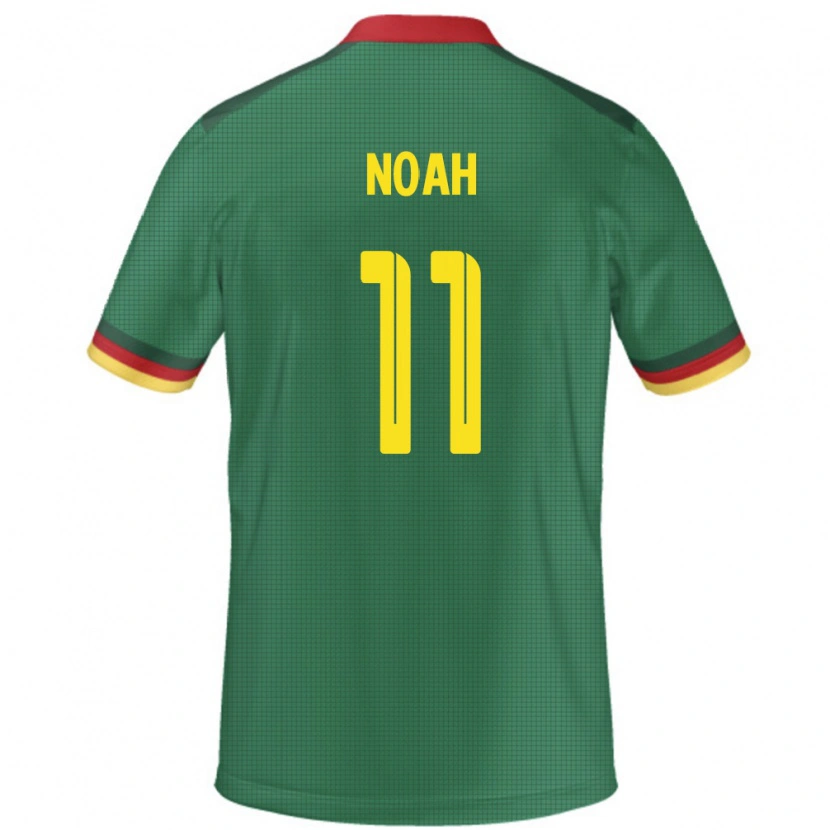 Danxen Dames Kameroen Yanick Noah #11 Groen Thuisshirt Thuistenue 24-26 T-Shirt