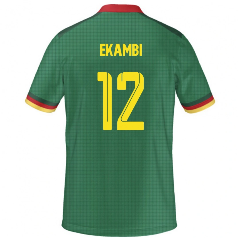 Danxen Dames Kameroen Karl Toko Ekambi #12 Groen Thuisshirt Thuistenue 24-26 T-Shirt
