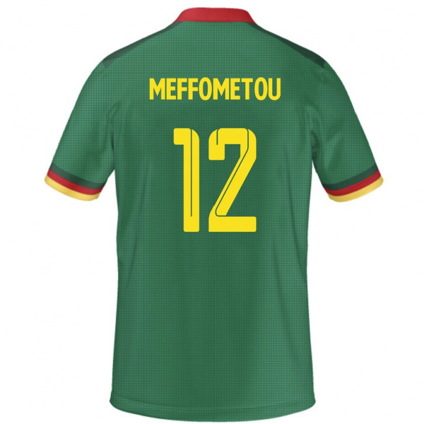 Danxen Dames Kameroen Falonne Meffometou #12 Groen Thuisshirt Thuistenue 24-26 T-Shirt