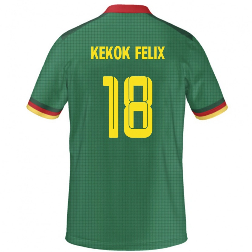 Danxen Dames Kameroen Ndifor Kekok Felix #18 Groen Thuisshirt Thuistenue 24-26 T-Shirt