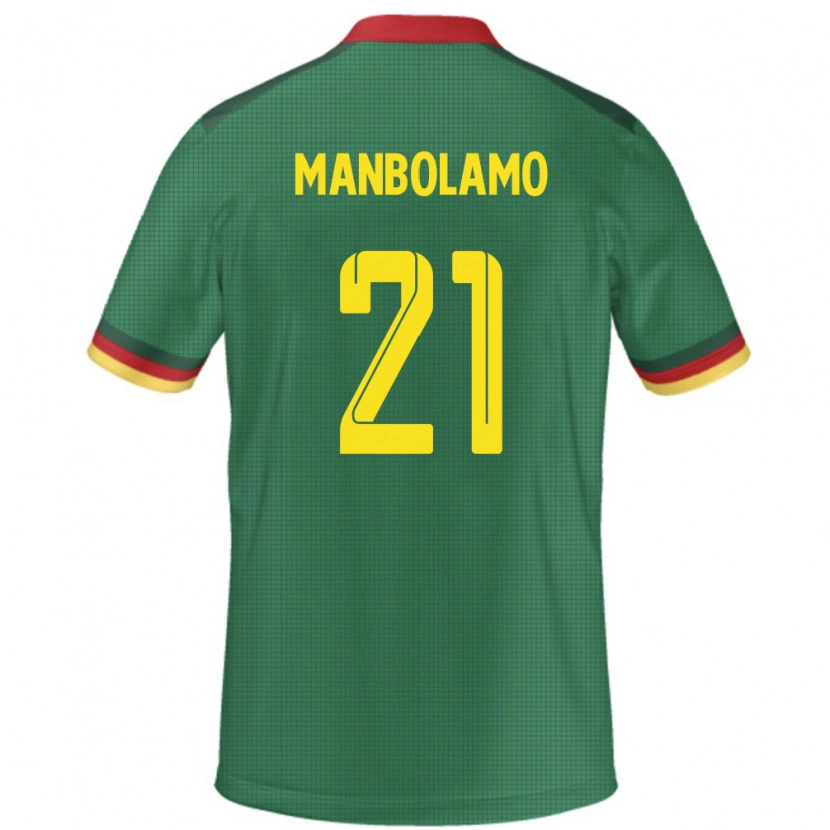 Danxen Dames Kameroen Eliane Manbolamo #21 Groen Thuisshirt Thuistenue 24-26 T-Shirt