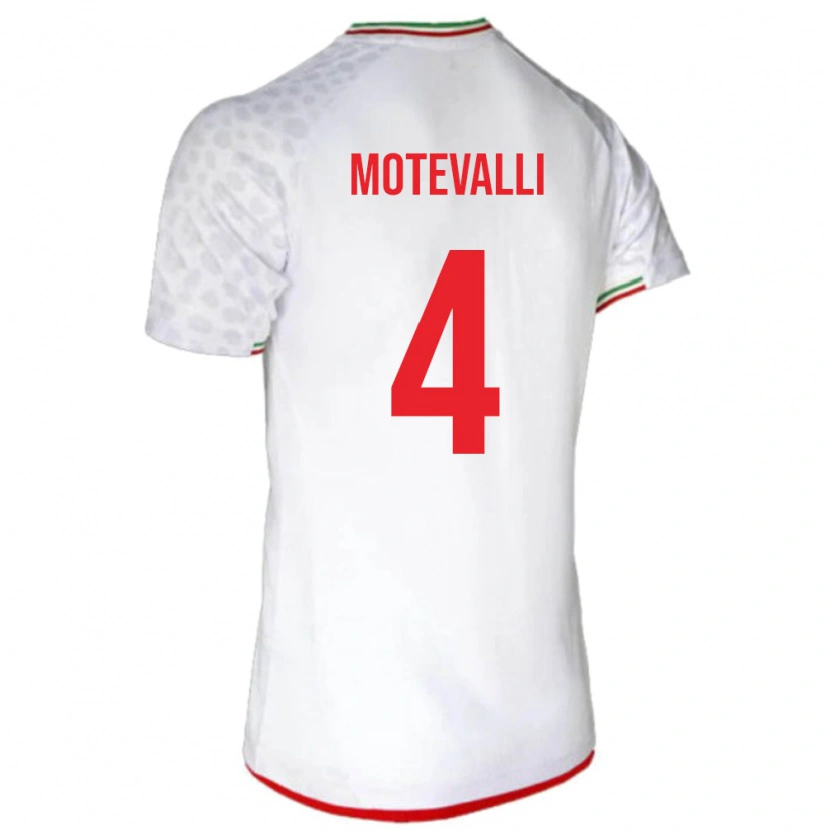 Danxen Dames Iran Melika Motevalli #4 Wit Thuisshirt Thuistenue 24-26 T-Shirt