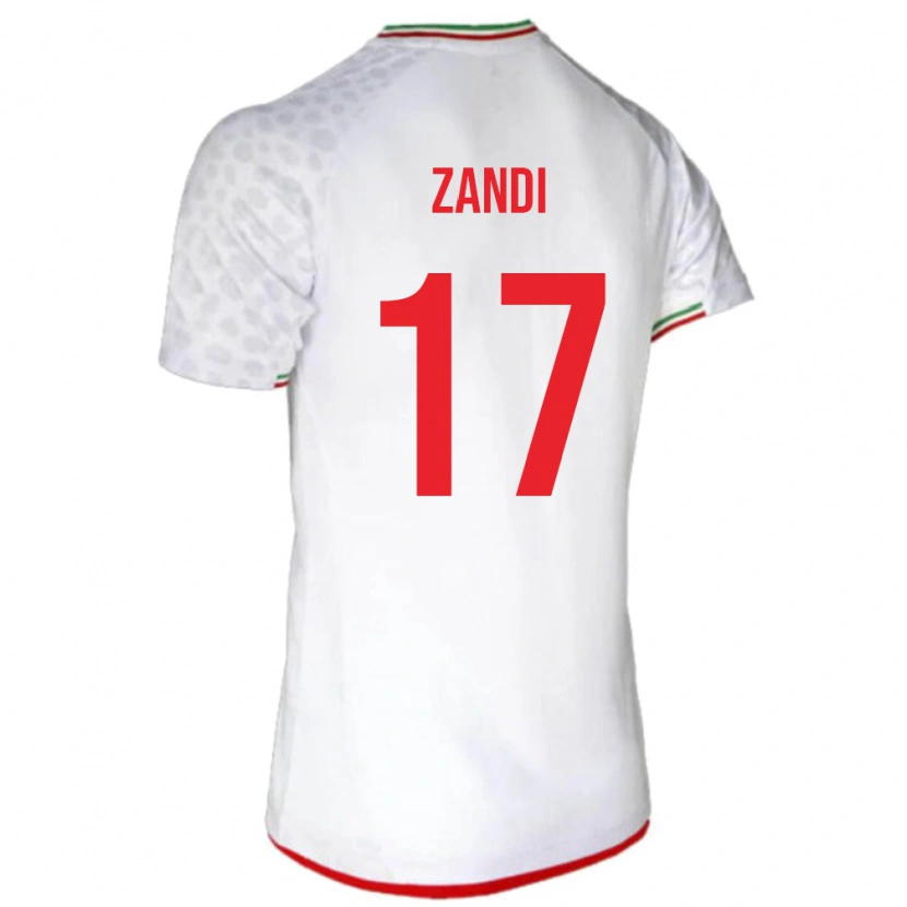 Danxen Dames Iran Negin Zandi #17 Wit Thuisshirt Thuistenue 24-26 T-Shirt