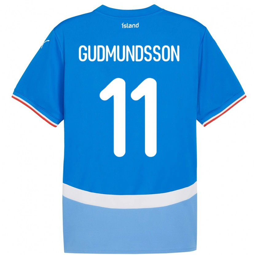 Danxen Dames Ijsland Galdur Gudmundsson #11 Blauw Thuisshirt Thuistenue 24-26 T-Shirt