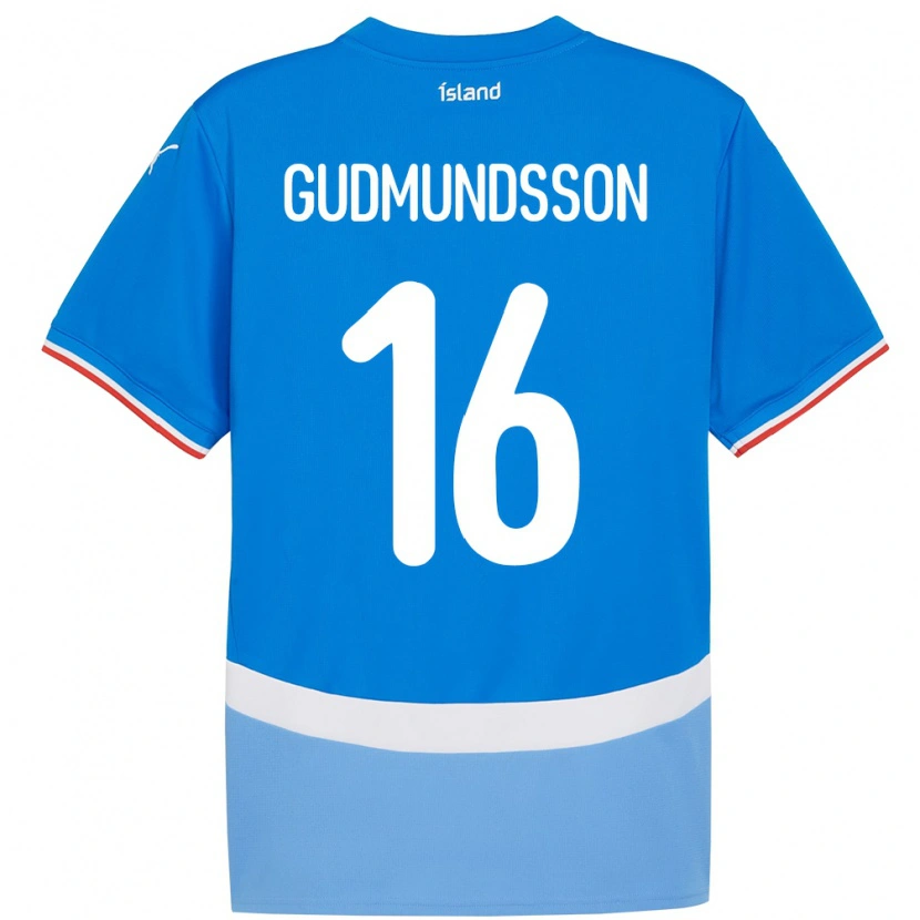 Danxen Dames Ijsland Jón Breki Gudmundsson #16 Blauw Thuisshirt Thuistenue 24-26 T-Shirt