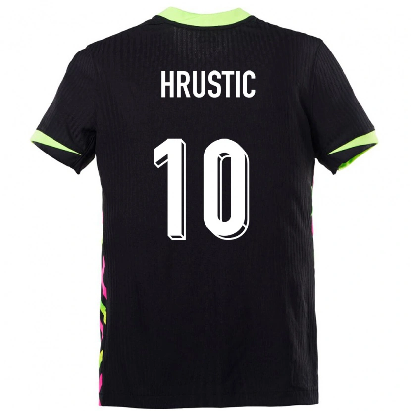 Danxen Dames Australië Ajdin Hrustić #10 Donkerblauw Uitshirt Uittenue 24-26 T-Shirt