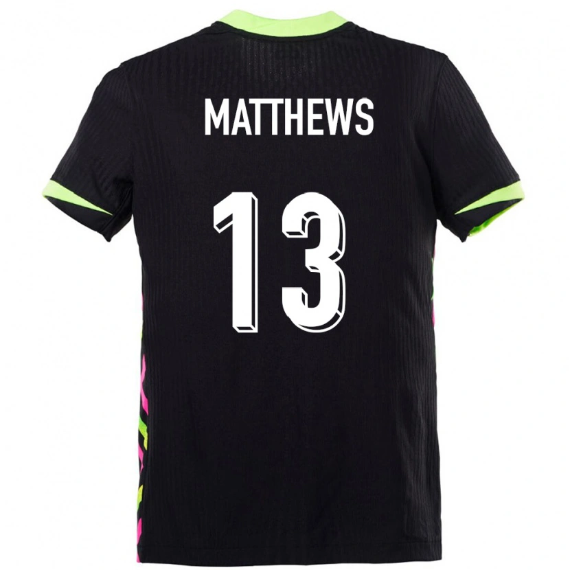 Danxen Dames Australië Hayden Matthews #13 Donkerblauw Uitshirt Uittenue 24-26 T-Shirt