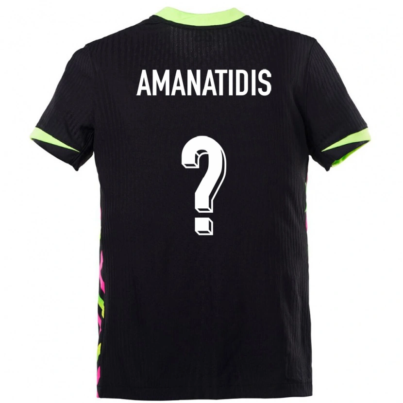 Danxen Dames Australië Nathan Amanatidis #0 Donkerblauw Uitshirt Uittenue 24-26 T-Shirt