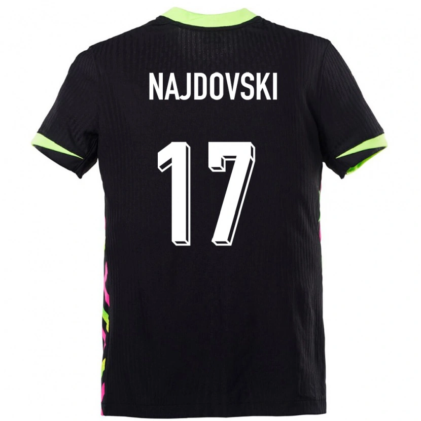 Danxen Dames Australië Jake Najdovski #17 Donkerblauw Uitshirt Uittenue 24-26 T-Shirt