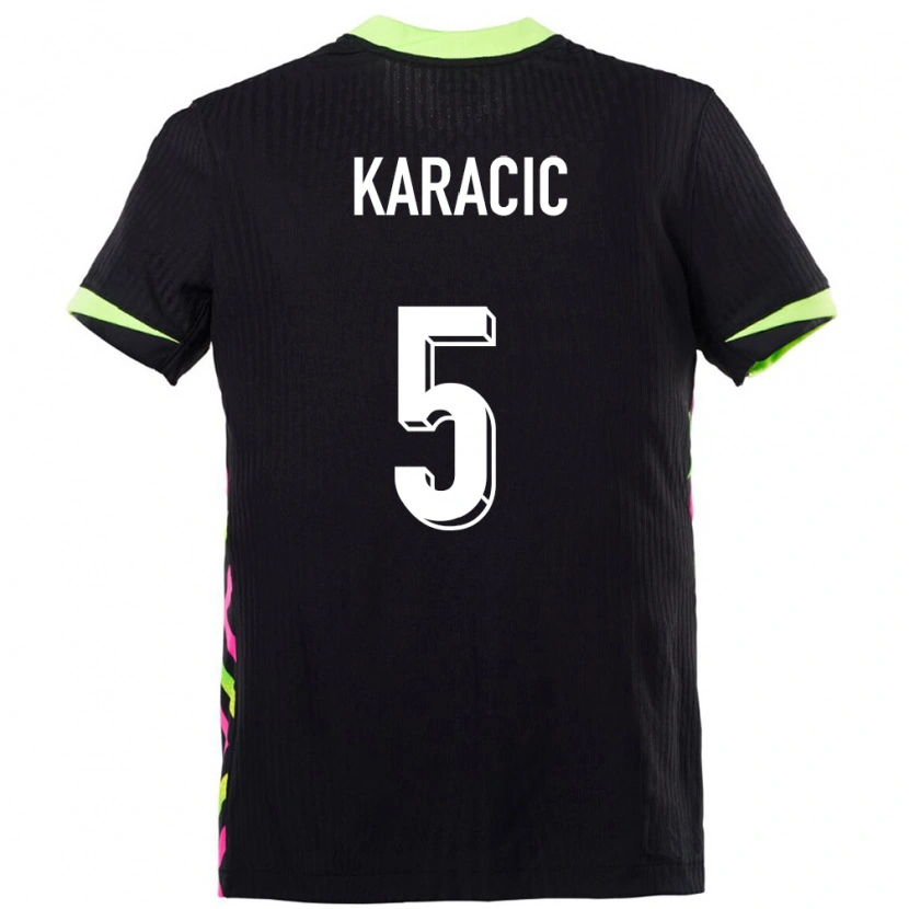 Danxen Dames Australië Fran Karacic #5 Donkerblauw Uitshirt Uittenue 24-26 T-Shirt