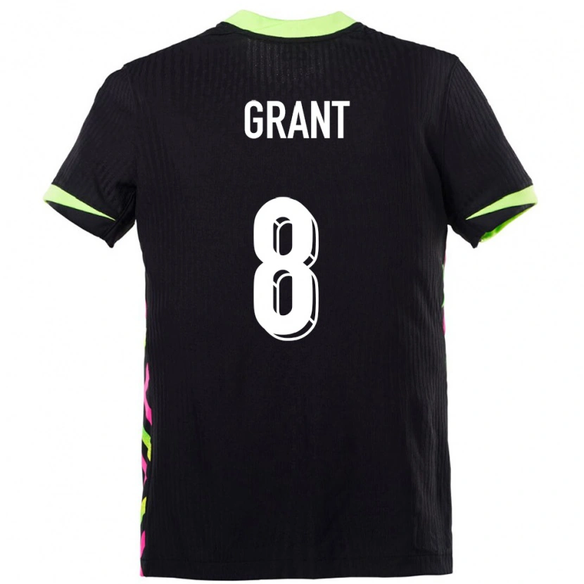 Danxen Dames Australië Charlotte Grant #8 Donkerblauw Uitshirt Uittenue 24-26 T-Shirt