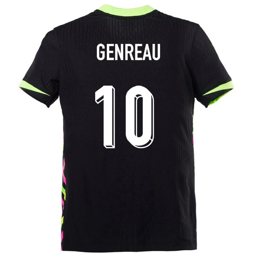 Danxen Dames Australië Denis Genreau #10 Donkerblauw Uitshirt Uittenue 24-26 T-Shirt