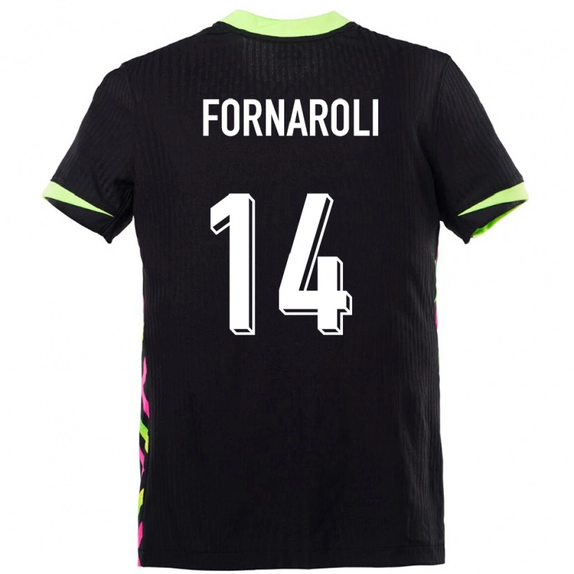 Danxen Dames Australië Bruno Fornaroli #14 Donkerblauw Uitshirt Uittenue 24-26 T-Shirt