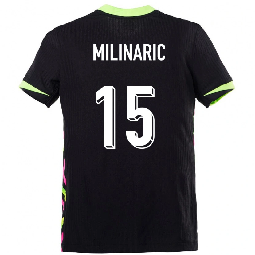 Danxen Dames Australië Anton Milinaric #15 Donkerblauw Uitshirt Uittenue 24-26 T-Shirt