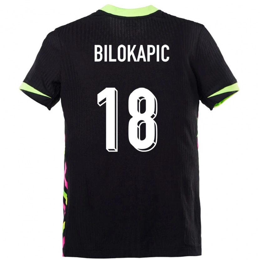 Danxen Dames Australië Nicholas Bilokapic #18 Donkerblauw Uitshirt Uittenue 24-26 T-Shirt