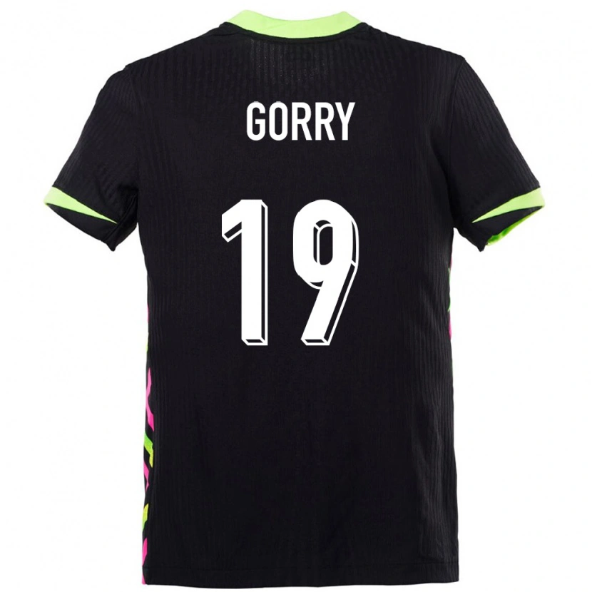 Danxen Dames Australië Katrina Gorry #19 Donkerblauw Uitshirt Uittenue 24-26 T-Shirt
