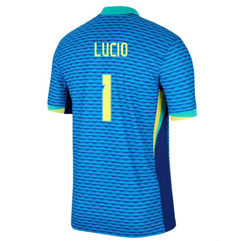 Danxen Dames Brazilië João Lucio #1 Blauw Uitshirt Uittenue 24-26 T-Shirt