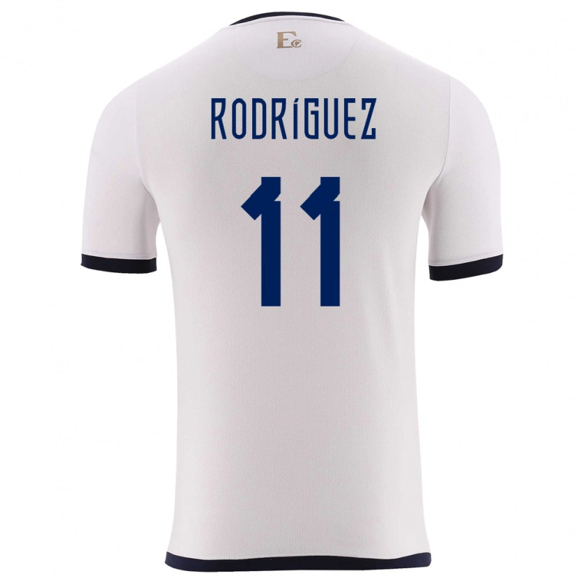 Danxen Dames Ecuador Kevin Rodríguez #11 Wit Uitshirt Uittenue 24-26 T-Shirt