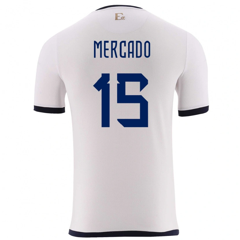 Danxen Dames Ecuador John Mercado #15 Wit Uitshirt Uittenue 24-26 T-Shirt