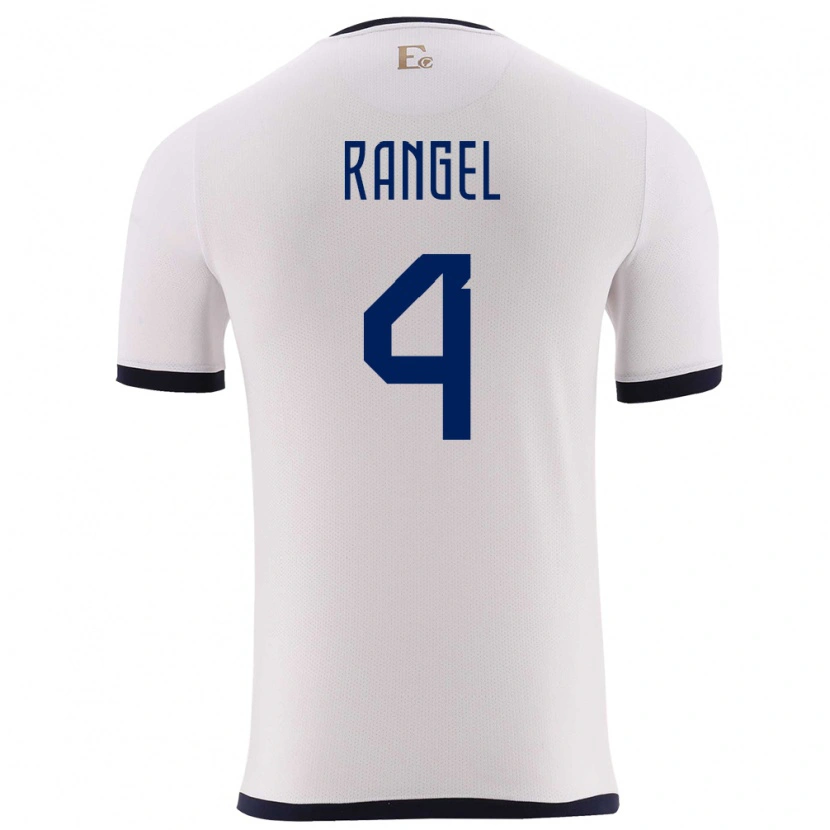 Danxen Dames Ecuador Álex Rangel #4 Wit Uitshirt Uittenue 24-26 T-Shirt