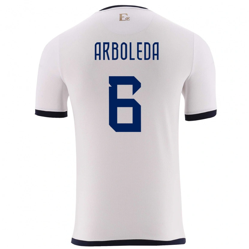 Danxen Dames Ecuador Edu Arboleda #6 Wit Uitshirt Uittenue 24-26 T-Shirt