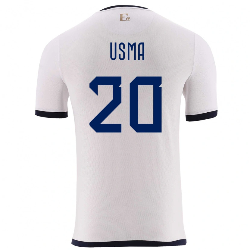 Danxen Dames Ecuador Juan Usma #20 Wit Uitshirt Uittenue 24-26 T-Shirt