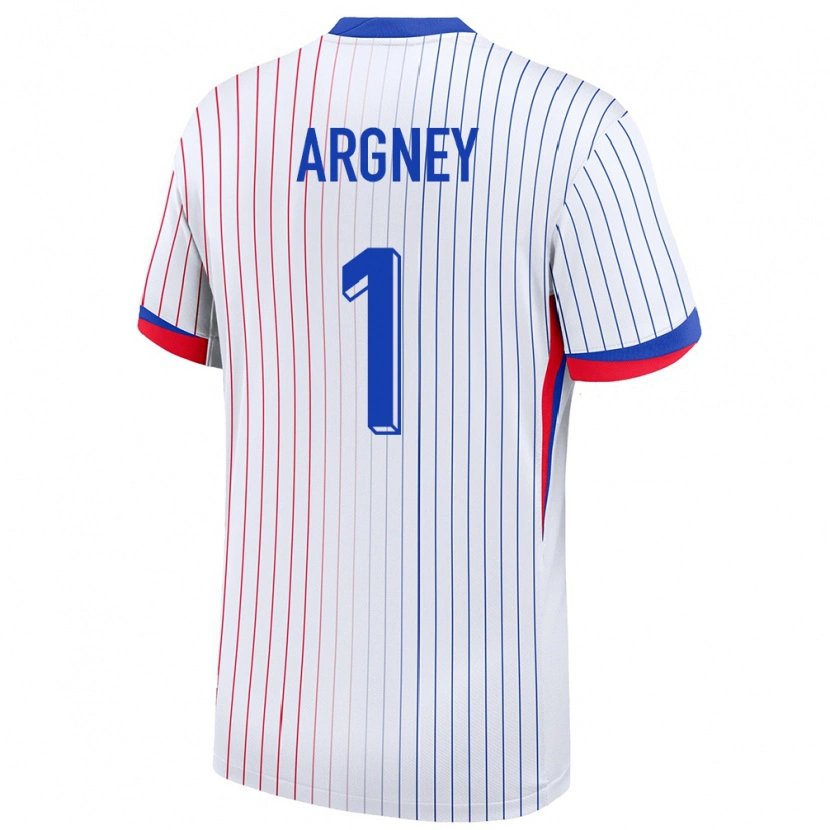 Danxen Dames Frankrijk Paul Argney #1 Wit Uitshirt Uittenue 24-26 T-Shirt