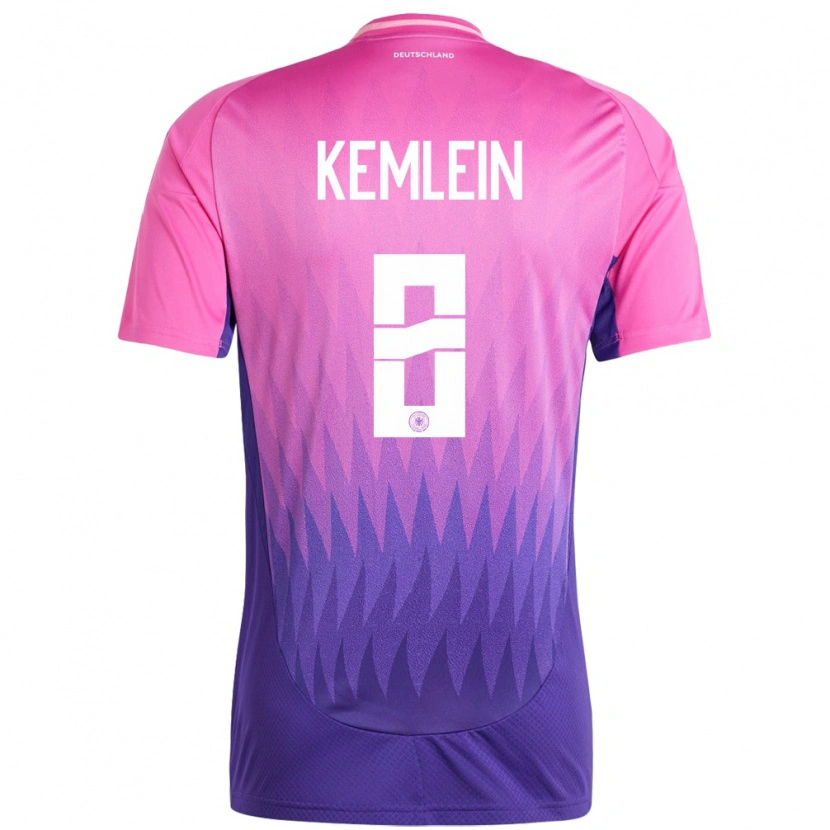 Danxen Dames Duitsland Aljoscha Kemlein #8 Roze Paars Uitshirt Uittenue 24-26 T-Shirt