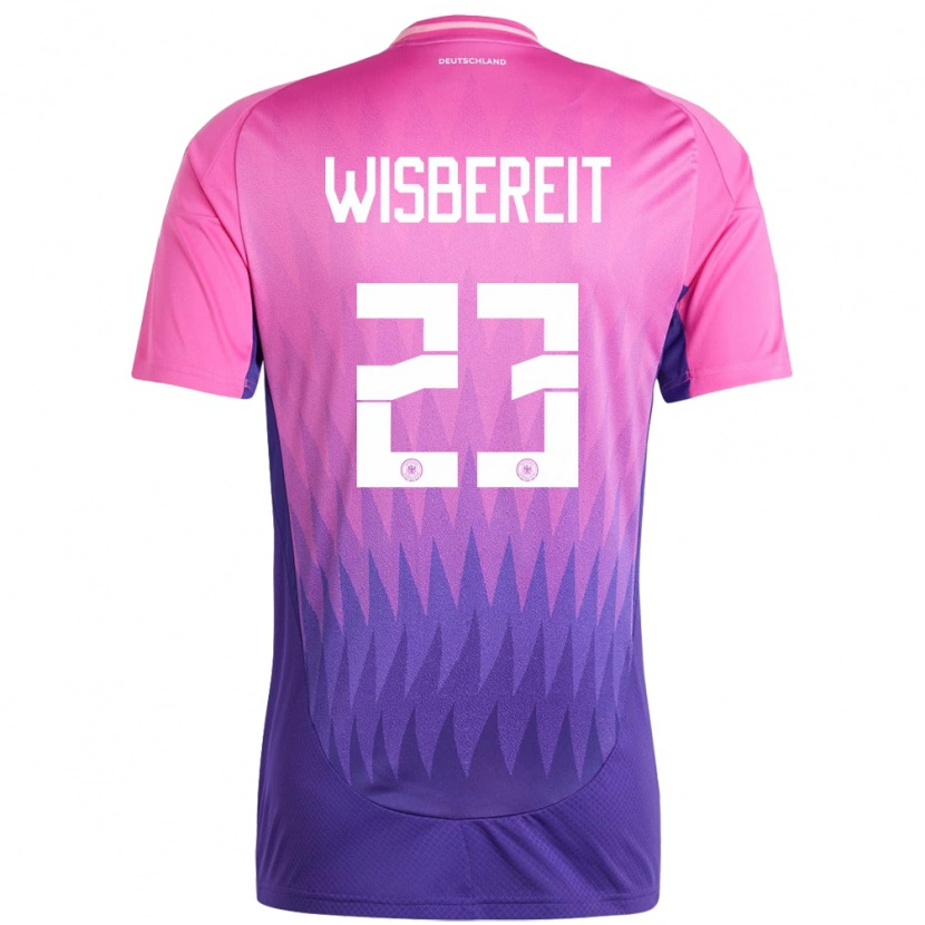 Danxen Dames Duitsland Tom Wisbereit #23 Roze Paars Uitshirt Uittenue 24-26 T-Shirt