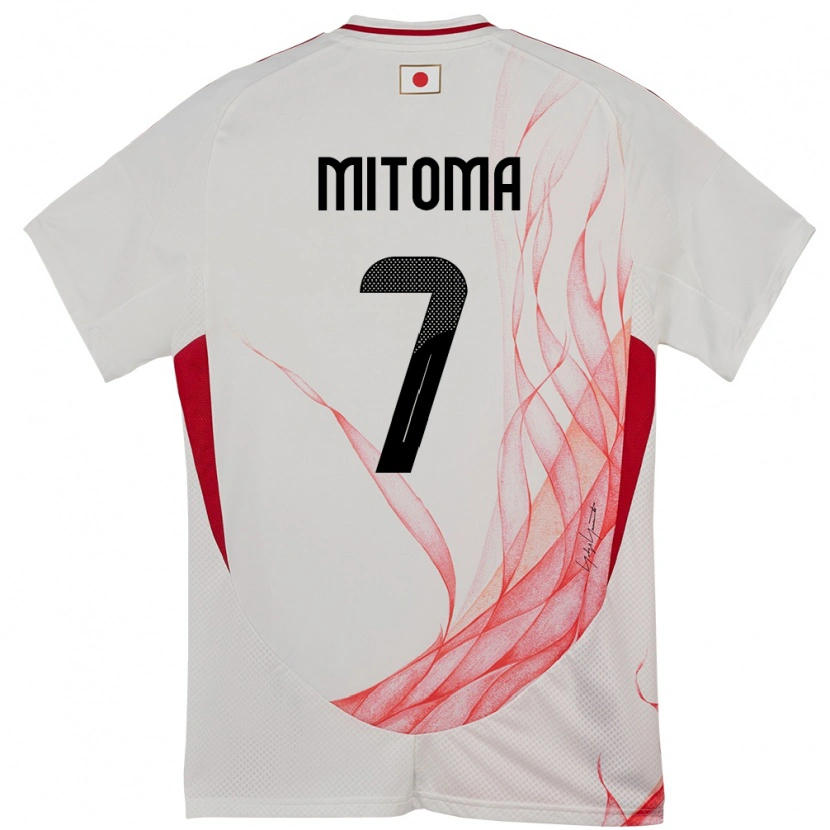Danxen Dames Japan Kaoru Mitoma #7 Wit Uitshirt Uittenue 24-26 T-Shirt