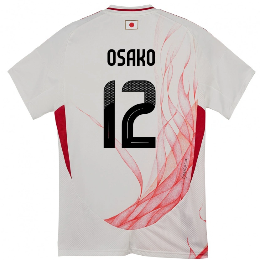Danxen Dames Japan Keisuke Osako #12 Wit Uitshirt Uittenue 24-26 T-Shirt