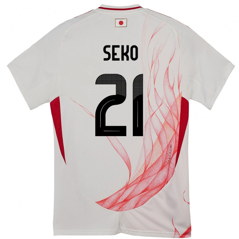 Danxen Dames Japan Ayumu Seko #21 Wit Uitshirt Uittenue 24-26 T-Shirt